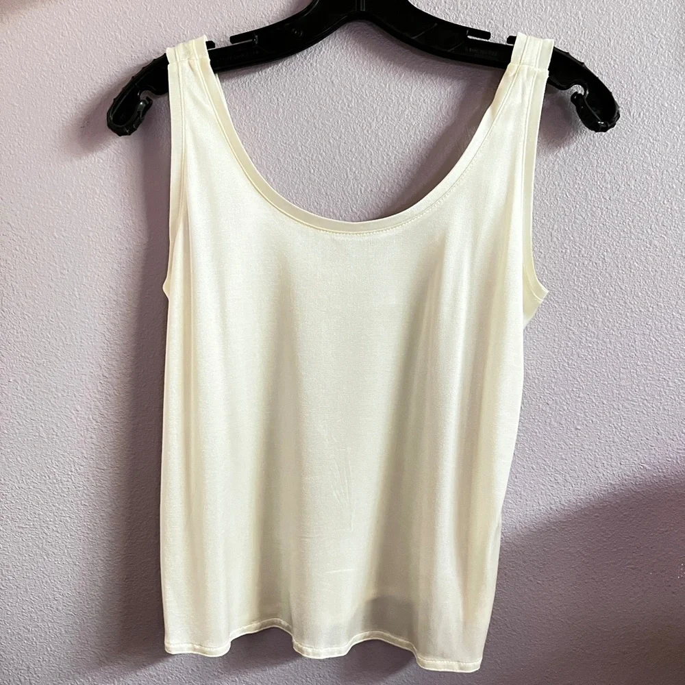 Christine Albers Tank Top Ivory Size Small - Picture 3 of 5